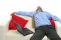Businessman sleeping Royalty Free Stock Photo