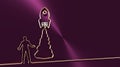 Start up concept. Thin line style illustration Royalty Free Stock Photo
