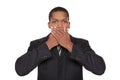 Businessman - speak no evil Royalty Free Stock Photo