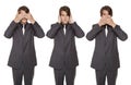 Businessman - speak no evil Royalty Free Stock Photo