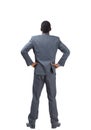 Businessman standing with hands on hips Royalty Free Stock Photo