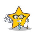 Businessman star character cartoon style