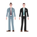 Businessman style suit wear vector