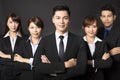 Businessman with successful business team Royalty Free Stock Photo