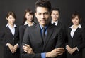 businessman with successful business team Royalty Free Stock Photo