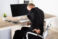 Businessman Suffering From Backpain Royalty Free Stock Photo