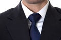 Businessman suit with tieknot Royalty Free Stock Photo