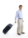 The businessman with a suitcase