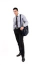 Businessman with suitcase