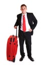 Businessman with suitcase