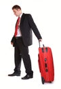 Businessman with suitcase