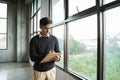 Businessman taking note on cipboard Royalty Free Stock Photo