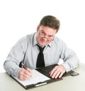 Businessman Taking Notes Royalty Free Stock Photo