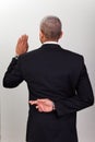 Businessman Taking Oath