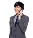 Businessman talk to mobile phone