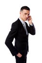 Businessman talking on his mobile phone