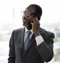 Businessman Talking Mobile Phone Business Deal Cocnept Royalty Free Stock Photo