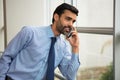 Businessman talking on mobile phone Royalty Free Stock Photo