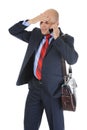 Businessman talking on the phone