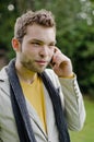 Businessman talking on the phone