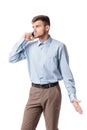 businessman talking on the phone Royalty Free Stock Photo