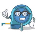 Businessman tape measure character cartoon