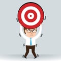 Businessman with target, Business Concept