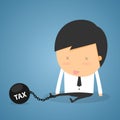 Businessman tax concept Royalty Free Stock Photo