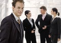 Businessman and team Royalty Free Stock Photo