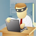 Businessman thief Royalty Free Stock Photo