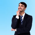 Businessman thinking something Royalty Free Stock Photo