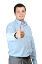 Businessman thumb up Royalty Free Stock Photo