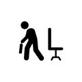 Businessman, tired, walk, home icon. Element of businessman pictogram icon. Premium quality graphic design icon. Signs and symbols