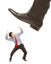 Businessman About To Be Crushed Royalty Free Stock Photo