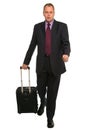 Businessman with travel luggage