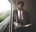 Businessman Travel Passenger African Descent Concept