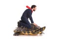 Businessman in a turtle