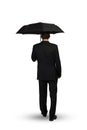 Businessman with umbrella