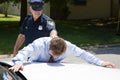 Businessman Under Arrest Royalty Free Stock Photo