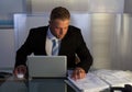 Businessman under pressure working overtime Royalty Free Stock Photo