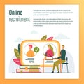 Businessman Using Internet Recruitment Services.