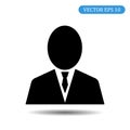Businessman vector icon.eps 10.vector illustration