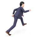 Businessman Walks Quickly Represents Fast Track And Action