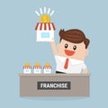 Businessman want to expand his business, Franchise Concept.