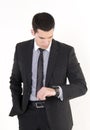 Businessman and watch