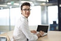 Businessman working computer in office Royalty Free Stock Photo