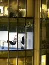 Businessman Working Late Night In Office Royalty Free Stock Photo