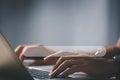 Businessman working modern compter Document Management System DMS, online documentation database and process automation to Royalty Free Stock Photo
