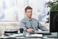 Businessman working in office Royalty Free Stock Photo