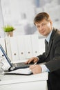 Businessman working in office Royalty Free Stock Photo